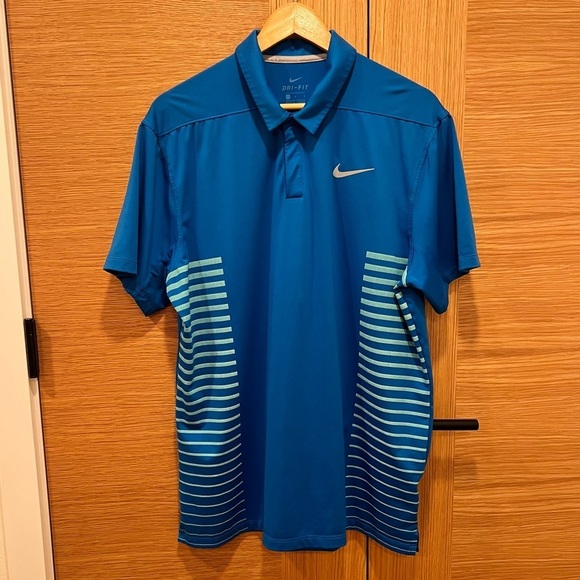 Nike Other - Nike Golf Dri Fit Blue Polo Shirt 890091–465 Size Large | Mens